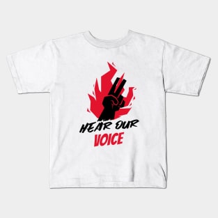 Hear Our Voice / Black Lives Matter / Equality For All Kids T-Shirt